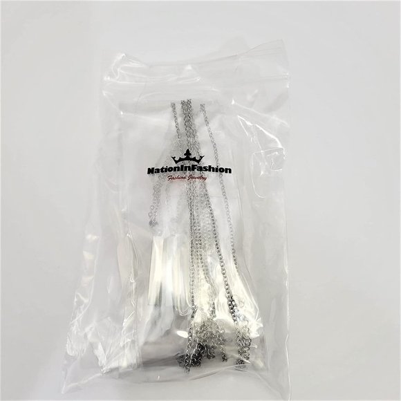 Bar Pendant Necklace Laser Engraving Blanks (Pack of 4 Pendants with Necklace) - Picture 2 of 3